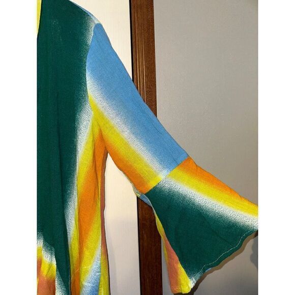 BCBGeneration Kimono Multi Striped Tie Front Size XSโ/Sm - Picture 7 of 15